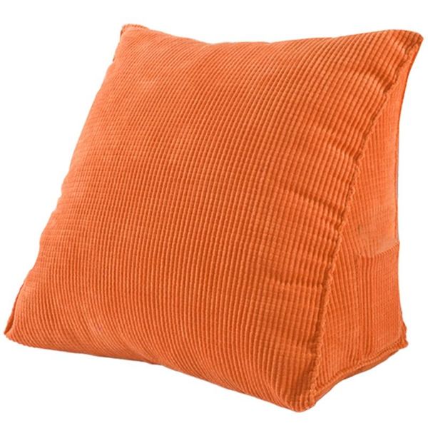 

cushion/decorative pillow solid color reading backrest cushion wedge thick corduroy lumbar back pad
