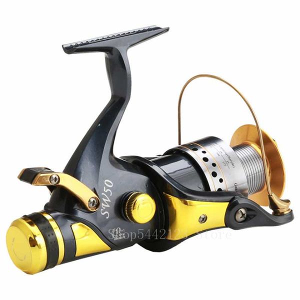 

fishing carp spinning reels, left/right handle metal spool runner sw50 rock lure wheel baitcasting reels