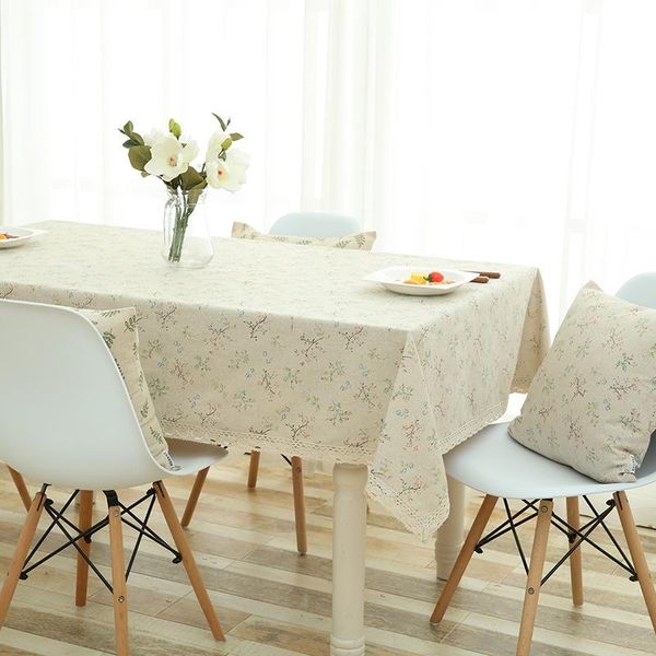 

table cloth plant lace tablecloth printing household rectangle cotton el linen