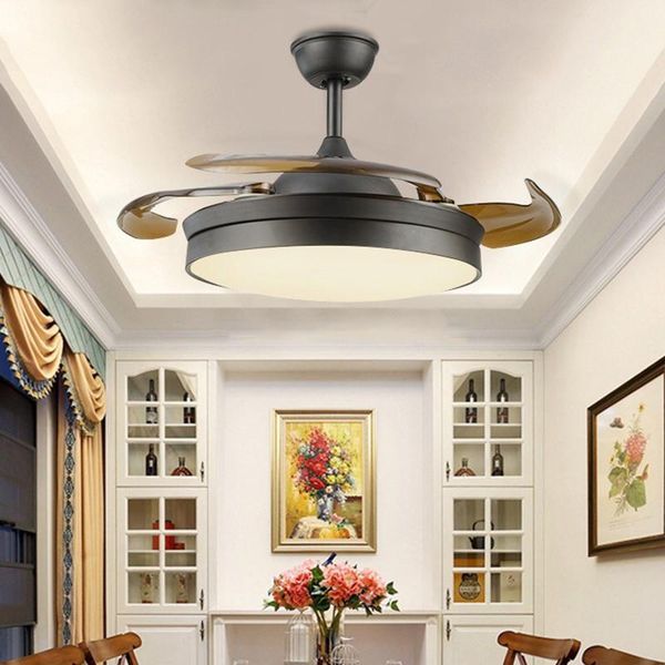 

ceiling fans invisible fan lights in bedroom and living room, mute frequency conversion, simple indoor home decoration led lighting