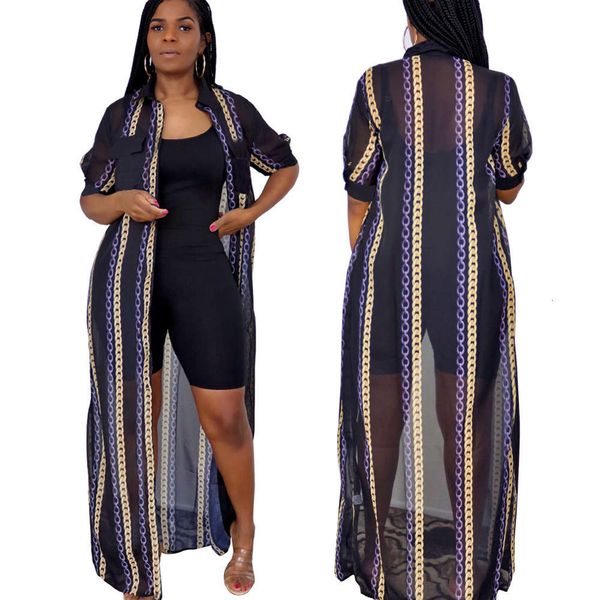 

mesh breathable casual shirt short sleeve dress, Black;gray