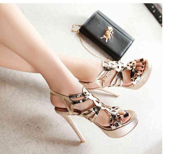 

fashion women's shoes high heels waterproof platform large 43 sandals, Black