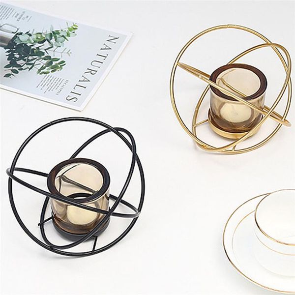 

1pcs 3d round candlestick metal wall candle holder tealight for home living room decoration wrought iron crafts holders