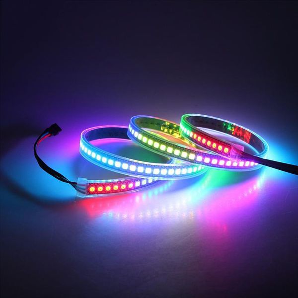 

strips ws2813 led pixel strip 1/2/3/4/5m dual-signal 30/60/144 pixels/leds/m ip30/ip65/ip67 waterproof dc5v rgb 2813 ic light