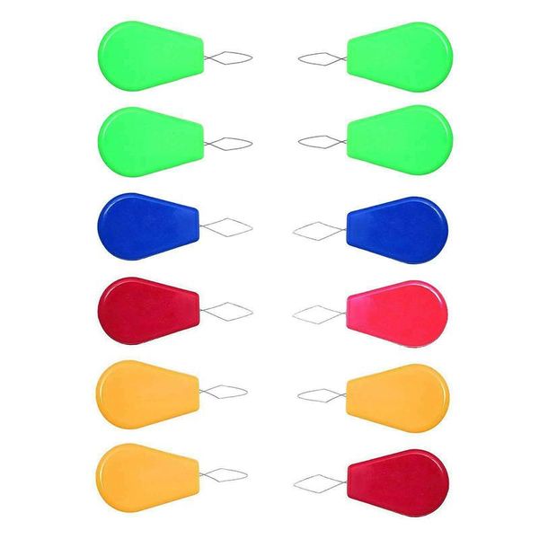 

12pcs needle threader sewing machine bow wire thread plastic insert craft tools 4.5x2cm sasw666 notions &, Black