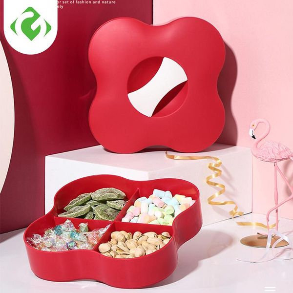 

dishes & plates 1pc multilayer candy nuts fruit seeds dry fruits plastic bowl breakfast tray home kitchen supplies guanyao