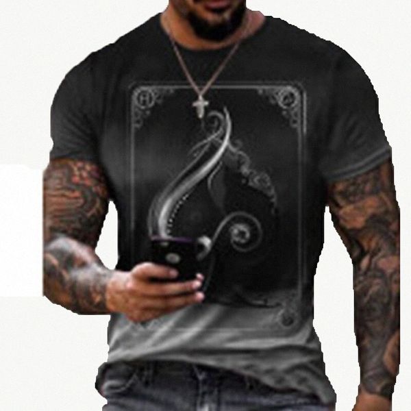 

men's tee t shirt shirt 3d print graphic prints card round neck daily holiday print short sleeve casual designer big and tall green bl, White;black