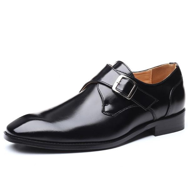 

dress shoes est men's business classic patent leather men oxford luxury fashion formal man, Black