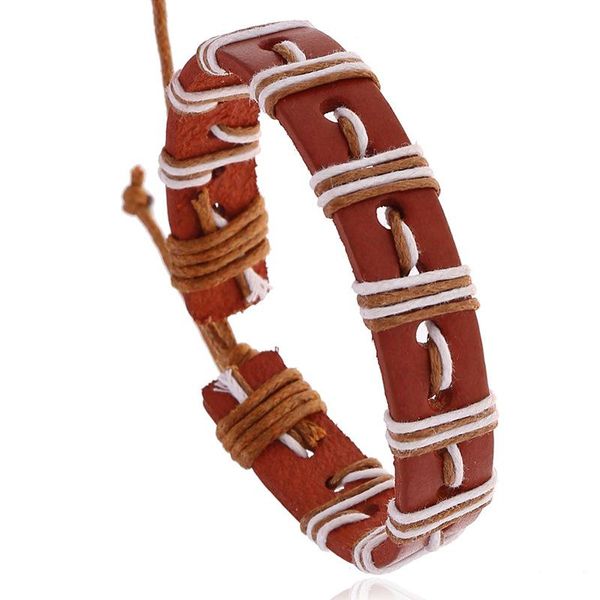 

tennis jessingshow braided genuine leather bracelet for men women fashion punk rock handmade charm wristband wrap bracelets, Golden;silver