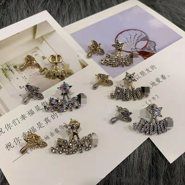 

2020 new bee asymmetric earrings, Silver