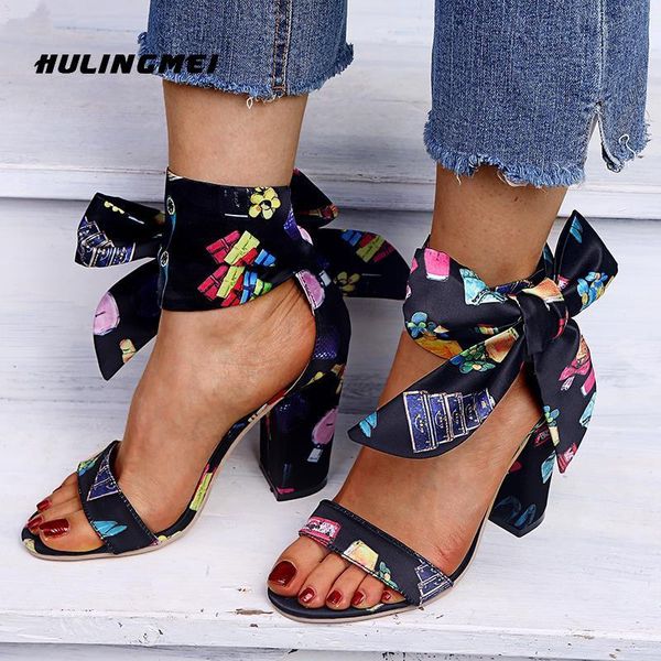 

women high heel cross strap ribbon sandals vintage black fashion ankle pumps bow-knot casual sandalias