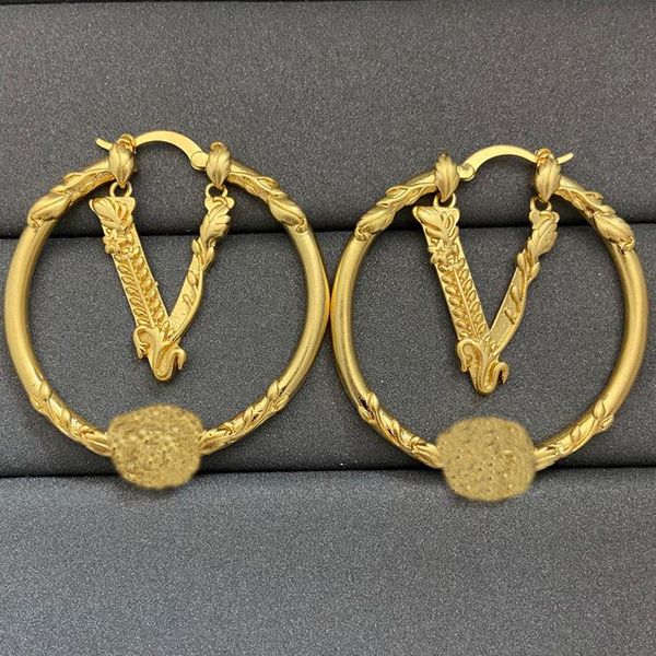 

hoop & huggie trendy brass gold plated round earrings rhinestone zircoina earring for women fashion accessories wedding party gift, Golden;silver