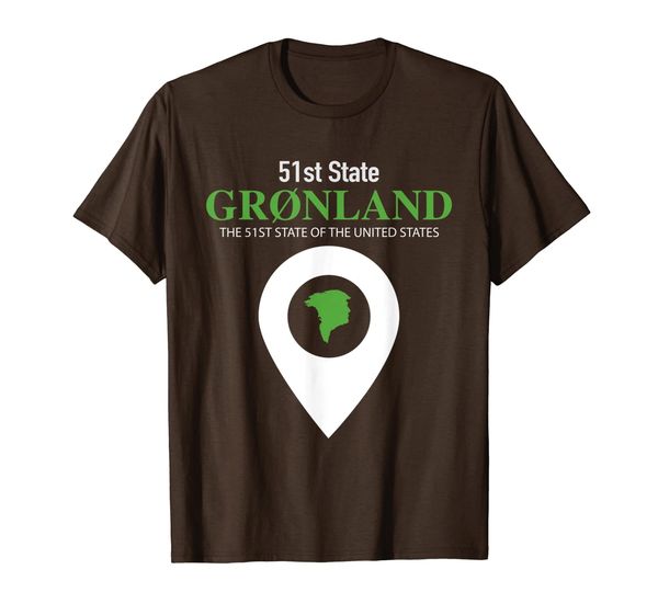 

groenland 51st state of the united states greenland t-shirt, White;black