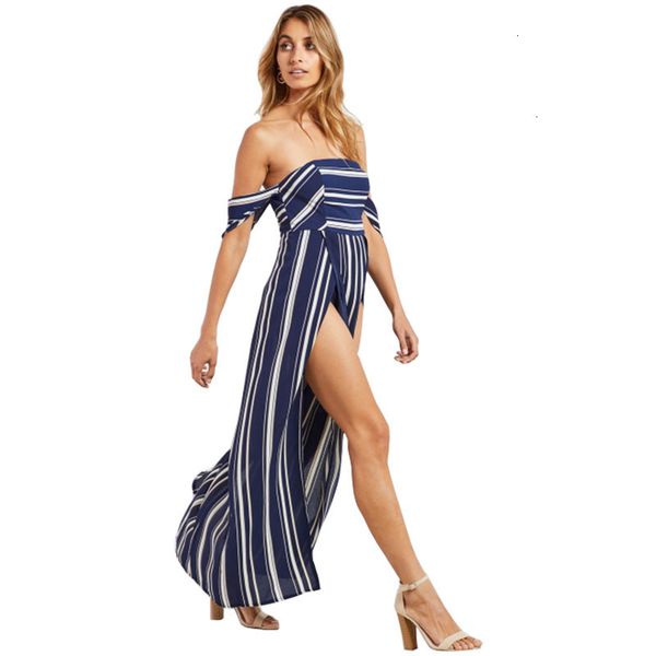 

dresses chest casual wind open shoulder slit irregular mid length dress long skirt, Black;gray