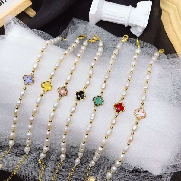

danshui pearl crystal bracelet for women's high-level design, Black