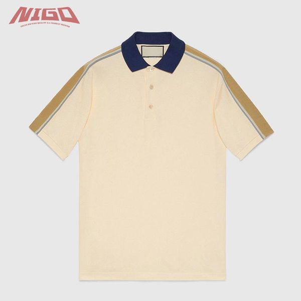 

men's polos nigo g style short tee #nigo11252, White;black