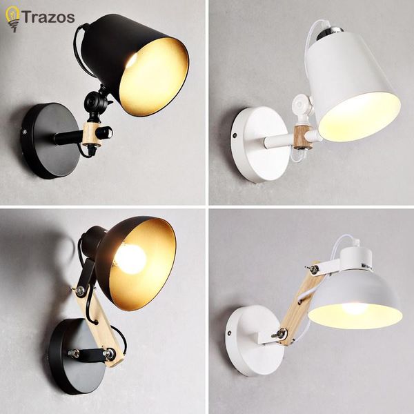 

wall lamp modern sconce lighting mounted bedside reading light creative living room foyer home rustic