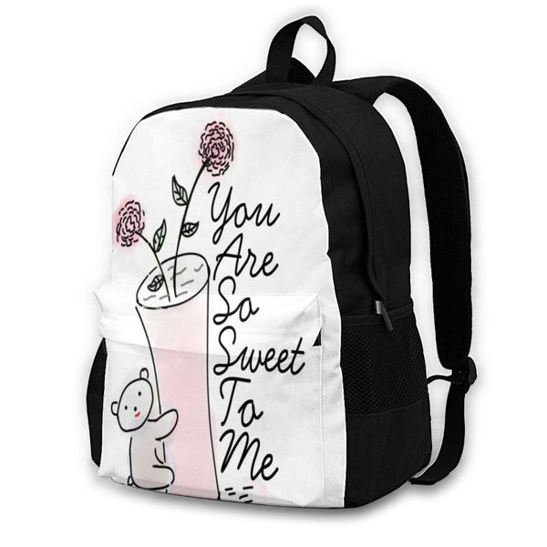 

backpack bear backpacks runner print streetwear polyester outdoor bags
