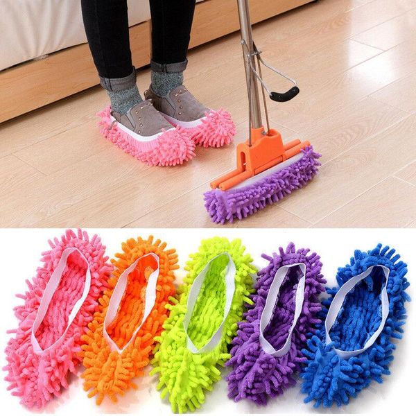 

cleaning cloths 2pcs mop slippers lazy floor foot socks shoes quick polishing dust