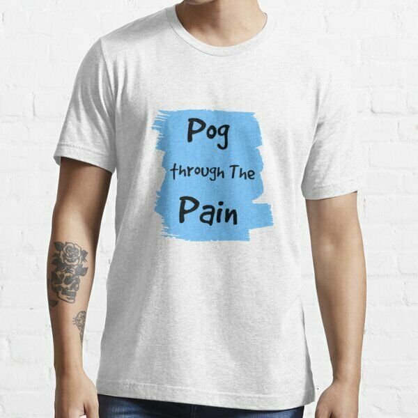 

pog through the pain t-shirt size s-5xl, White;black