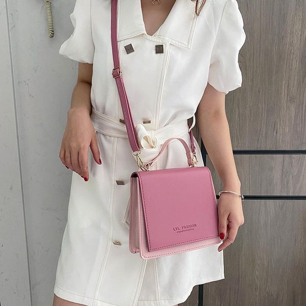 

evening bags for women 2021 fashion color matching simplicity chain pure soft leather bag designer