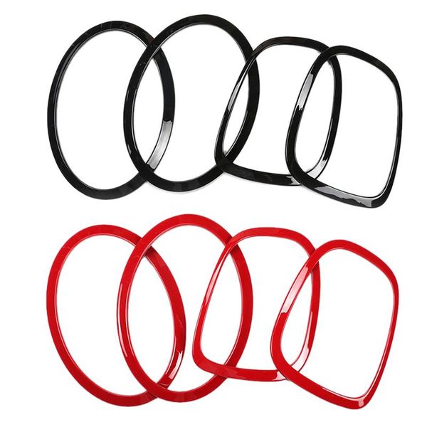 

other lighting system 4pcs glossy tail light head rims frames covers fit for mini cooper f55 f56
