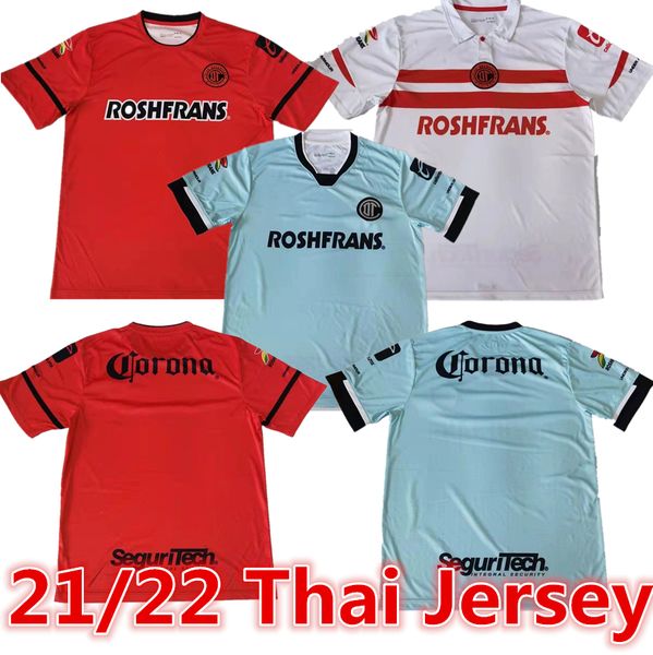 

21 22 deportivo toluca f.c.soccer jerseys home red away white 2021 2022 thai quality men short sleeve football shirt 3rd blue customized 888, Black;yellow