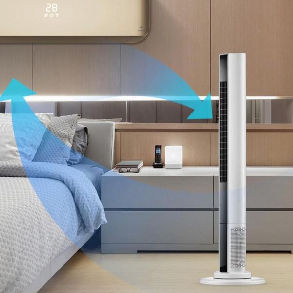 

electric fans tower bladeless fan household shaking his head remote control mute vertical deskmother and baby available