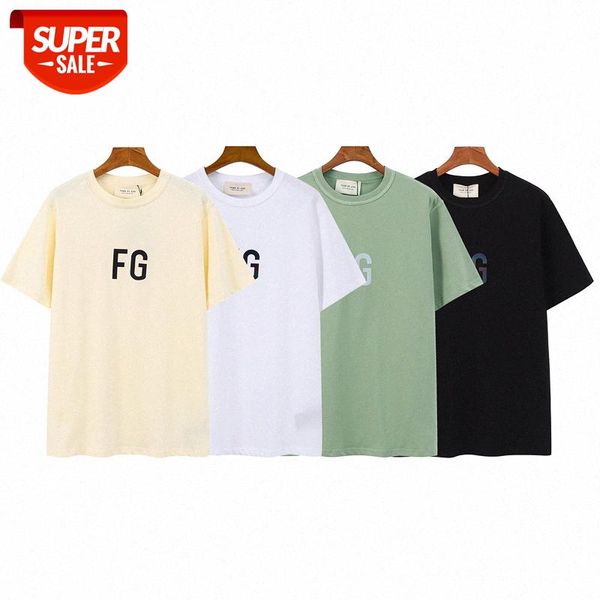 

fog short-sleeved brand fg reflective letters large-size loose t-shirt #gk4c, White;black
