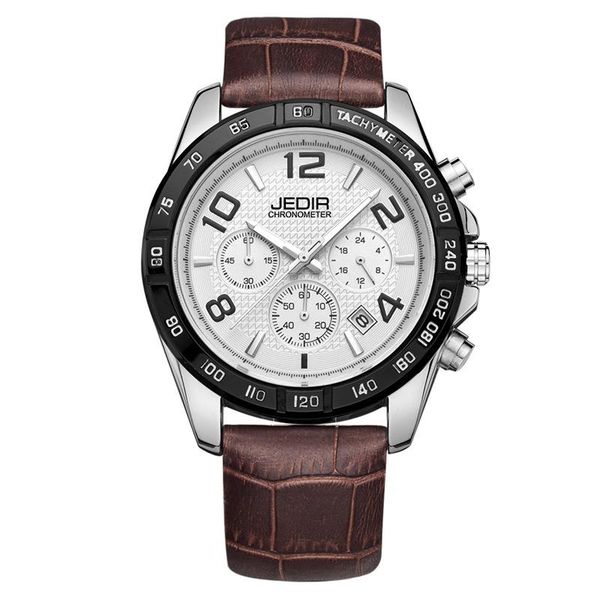 

aviation watch quartz business men watches personality domineering multifunction male wristwatches, Slivery;brown