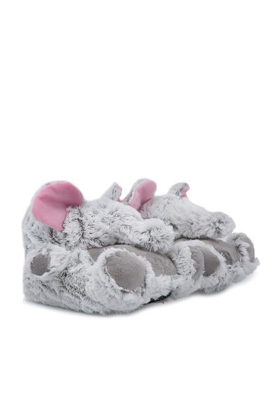 

slippers tw elephant winter plush earthly women panduf, Black