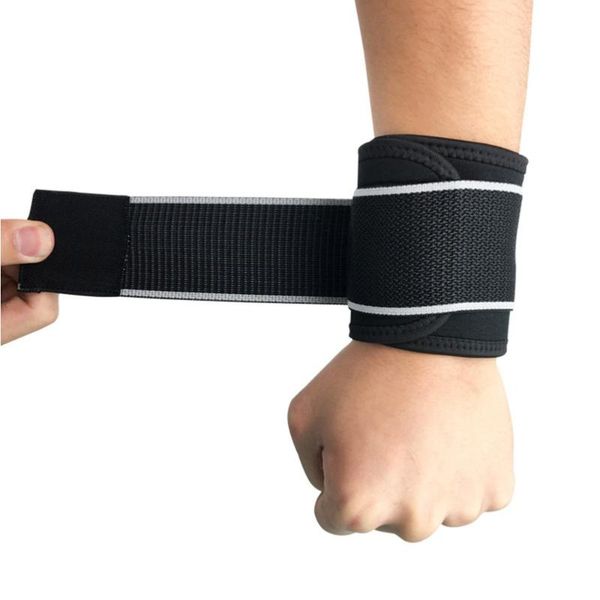 

pc adjustable wristband wrist support hand brace sports basketball football guard bands for boys g, Black;red