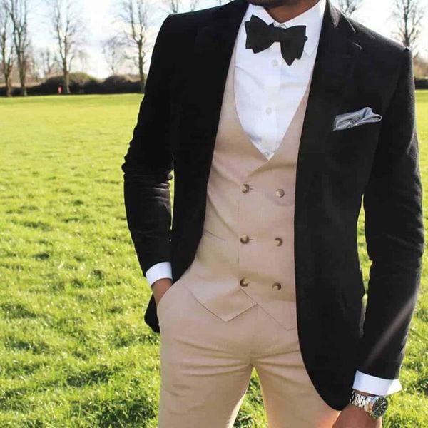 

men's suits & blazers spring tailor made luxury handsome black men suit slim fit groom tuxedo for wedding dinner party (jacket+pants+ve, White;black