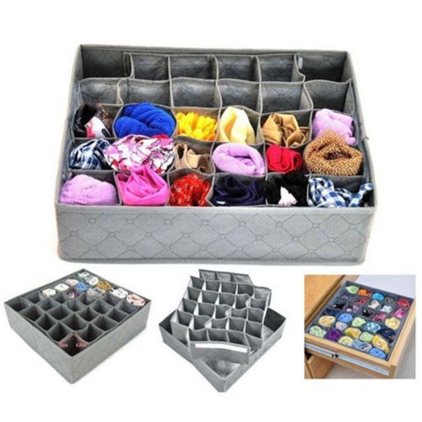 

storage drawers 30 cells bamboo charcoal ties socks bra underwear drawer closet organizer gary