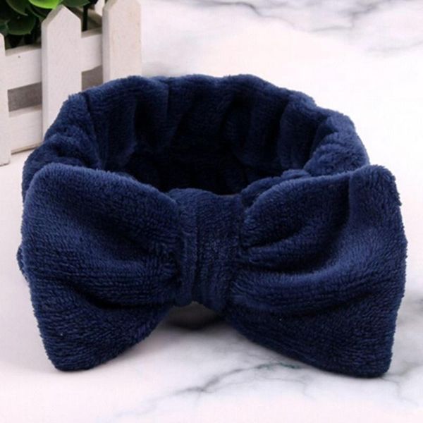 

velvet hairband solid bow knot women hair ring head hoop girls headband style ladies band wash face girl, Slivery;white
