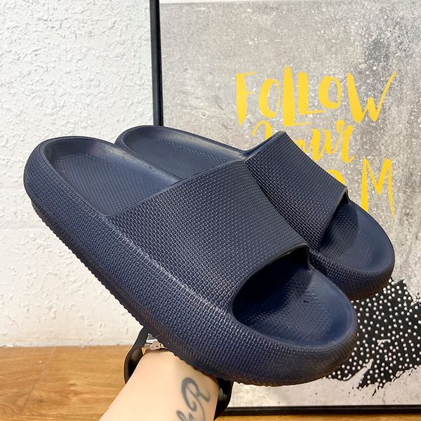 

fashion beach slippers outdoor summer lady gentlemen flip flops shower room hole shoes breathable and lightweight mens womens, Black