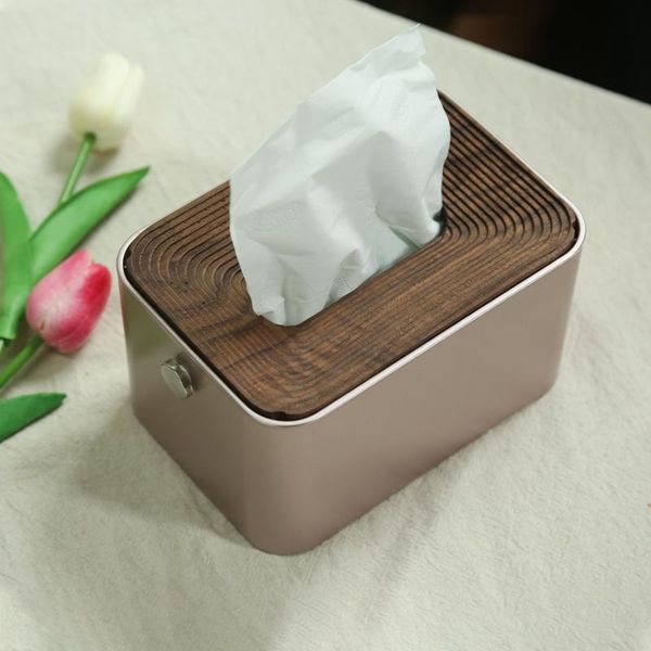 

tissue boxes & napkins home wooden box black walnut lid plastic body deskpumping paper holder nordic living room decor