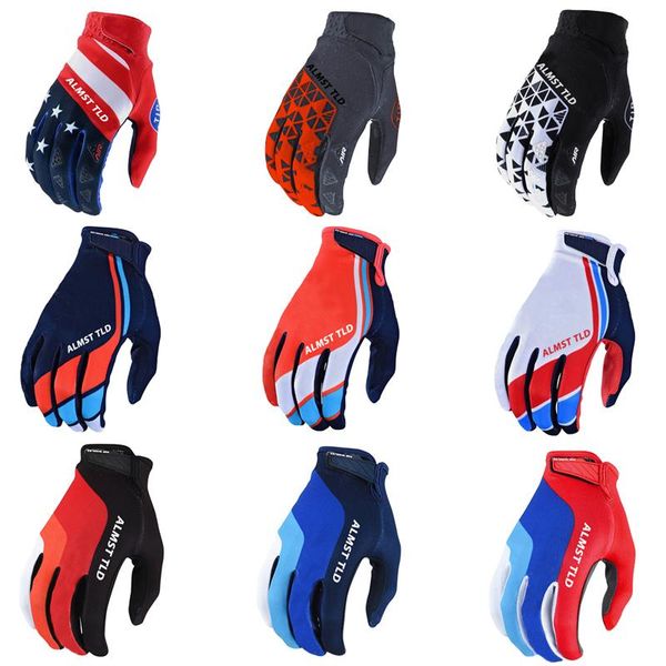 

summer cycling glvoes full finger off-road bicycle gloves men riding motorcycle bmx atv mx bike equipment, Black
