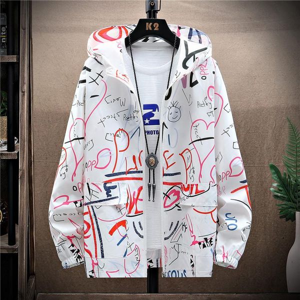 

men's jackets nova primavera e verão jaqueta à prova de sol hoodie masculino solto ajuste casual couro verde vermelho tamanho 4xl, Black;brown