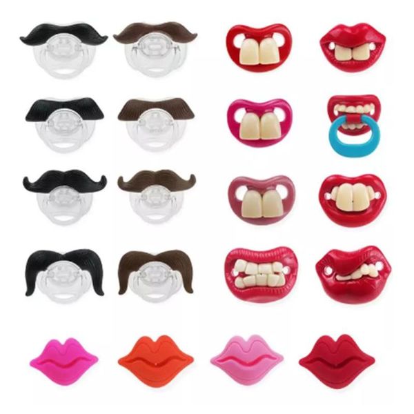 

pacifiers# 1pcs funny pacifier silicone nipple dummy baby soother joke prank toddler orthodontic nipples teether pacifiers for babies