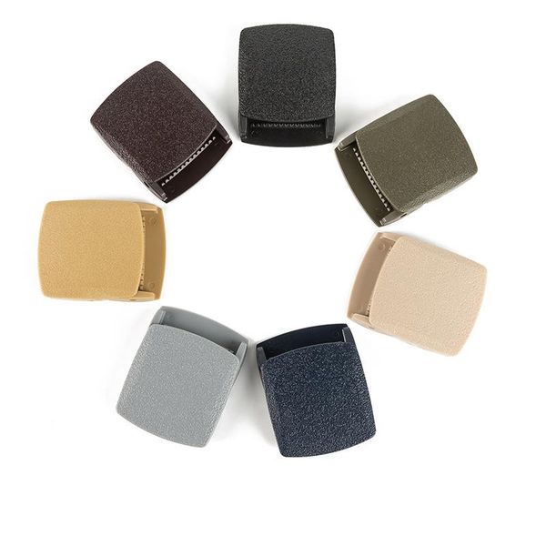 

belts men's automatic buckle belt head plastic smooth suitable for 3.8cm wide body waistband accessories, Black;brown