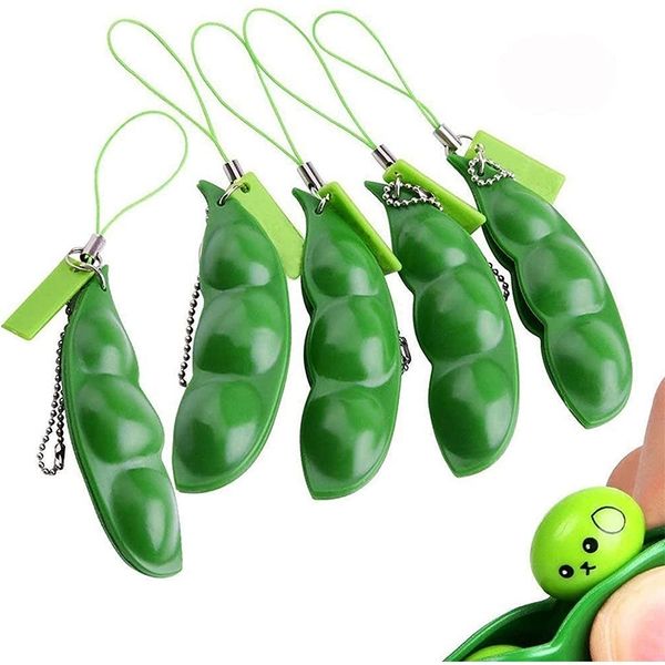 

decompression squeeze music vent unlimited nut toy decompression pea pod key chain1