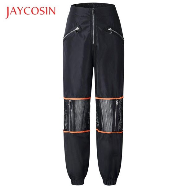 

women's jeans jaycosin fashion patchwork zippers women long pants perspective pockets leggings not only are they so comfy, Blue