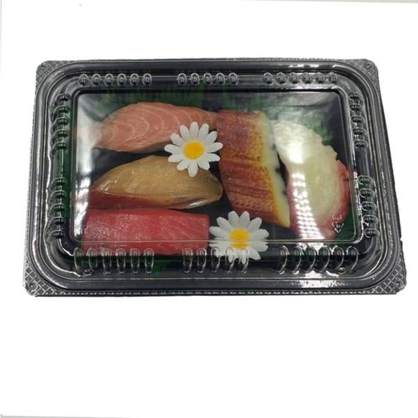 

gift wrap 20pcs disposable take out box cake salad rice food packing container carry (black)