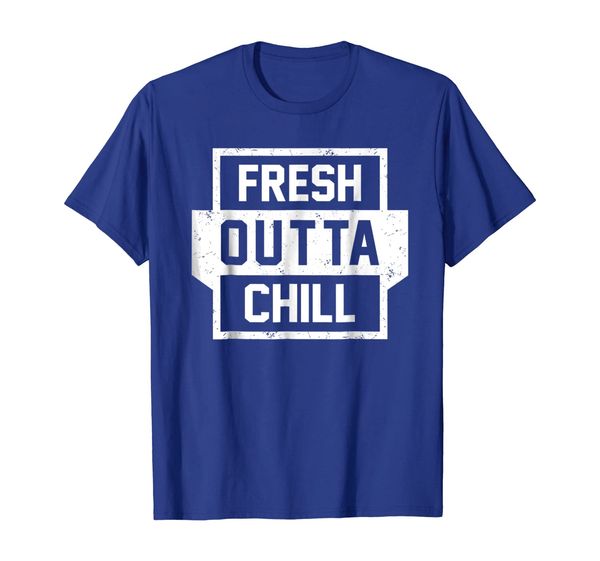 

fresh outta chill shirt, White;black