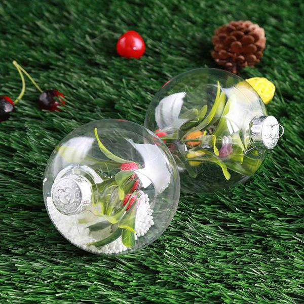 

factory outlet christmas decoration creative christmas clear ball round blank diy transparent balls xmas tree pendant wedding decoration fes