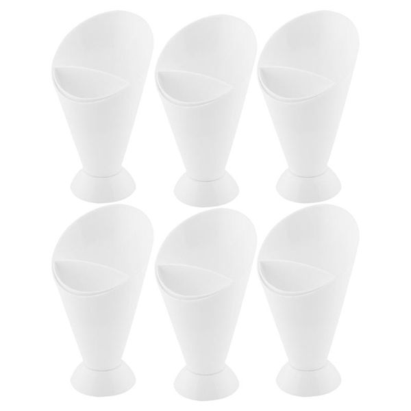 

bowls 6pcs french fry dipping cup cone ketchup pp salad