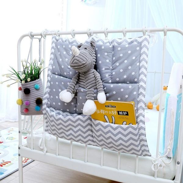 

bedding sets baby crib hanging storage bag infant bed cotton pocket organizer toy diaper born cot nursing high quality