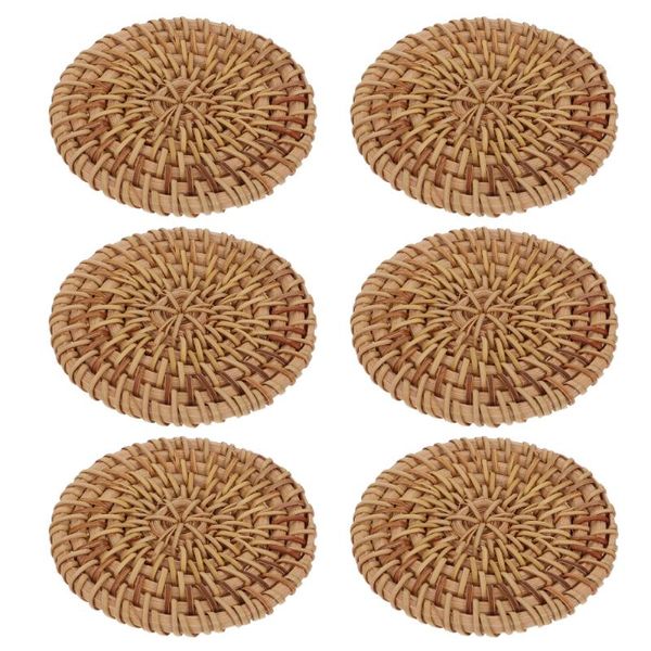 

mats & pads 1 set of woven placemats decorative teacup simple dining table supplies