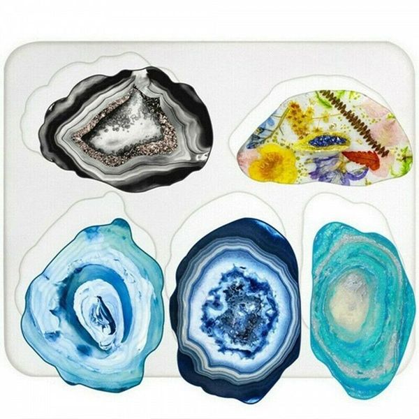 

craft tools coasters resin casting mold silicone making epoxy mould reusable diy tool thin889